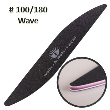 PN körömreszelő wave fekete 100/180