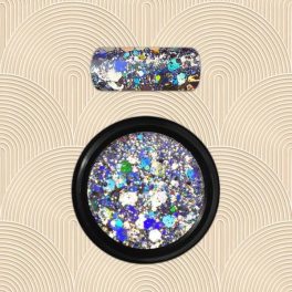 Moyra Holo glitter mix ezüst díszítő por