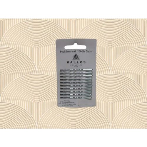 Kallos hullámcsatok 5cm ezüst 10DB-os