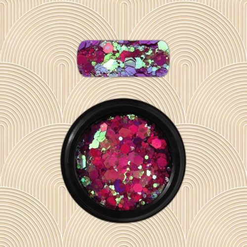 Moyra holo glitter mix 14 - holografikus körömlakk