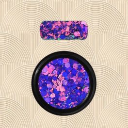 Moyra holo glitter mix 15 - csillogó holo glitter keverék műköröm dizájnhoz