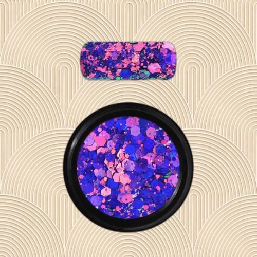 Moyra holo glitter mix 15 - csillogó holo glitter keverék műköröm dizájnhoz