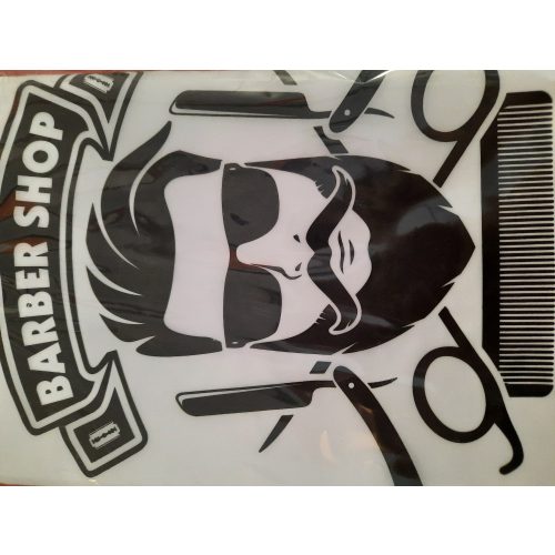 Vágókendő kapcsos barber fehér