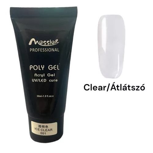 Messier poly gel 30ml ice clear