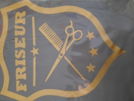 Vágókendő kapcsos szür.logó friseur
