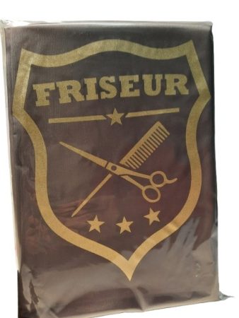 Vágókendő kötős logó barna friseur