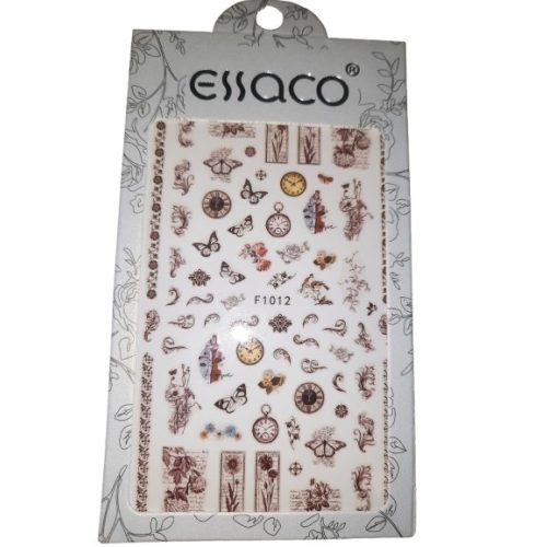 Essaco köröm matrica F1012 - egyedi mintákkal díszített műkörmös matrica