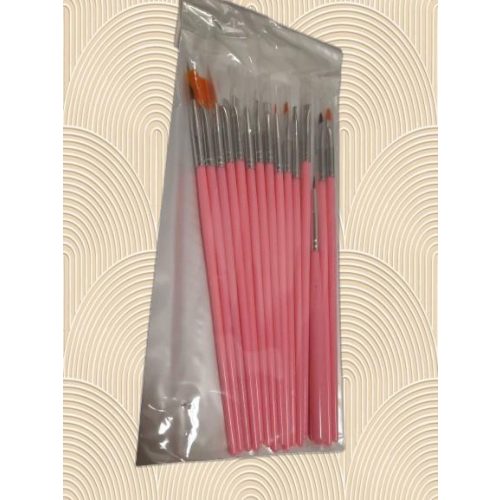 Essaco Ecset szett pink 15db - smink ecset kollekció