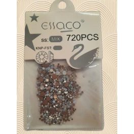 Essaco kristály kő 720db multi ezüst hajdísz