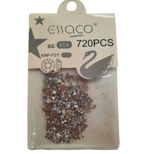 Essaco kristály kő 720db multi ezüst hajdísz