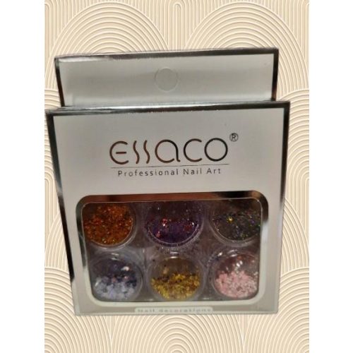 Essaco flitter színes 6db készlet