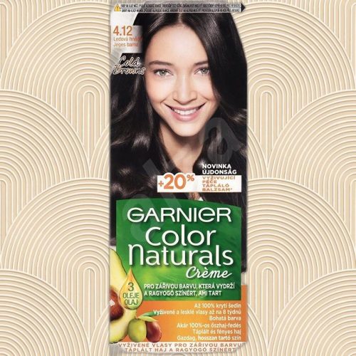 Garnier Color Naturals 4.12 hajfesték - mélybarna árnyalat