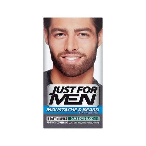 Just for Men szakáll színező dark brown black M-45 termékcsomagolás