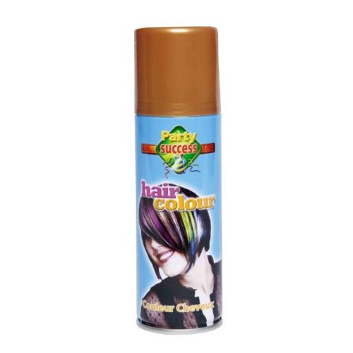 Színes hajlakk Arany - erős tartású hajformázó spray