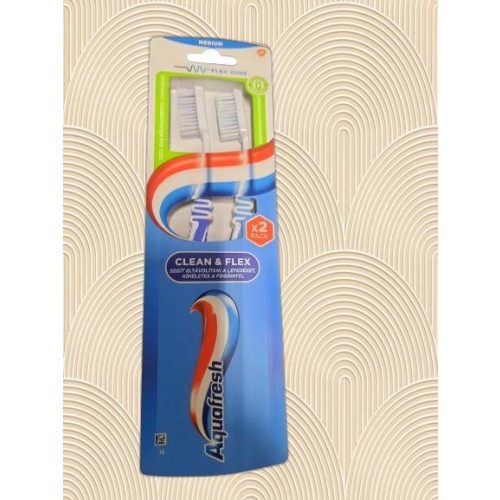 Aquafresh fogkefe 2db clean - fogkefe két darab, clean technológiával