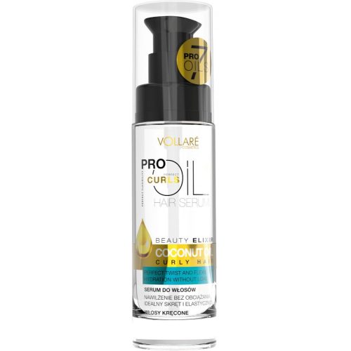 Vollaré hajvégápoló göndör/kókusz 30ml - hidratáló és tápláló formula kókuszolajjal
