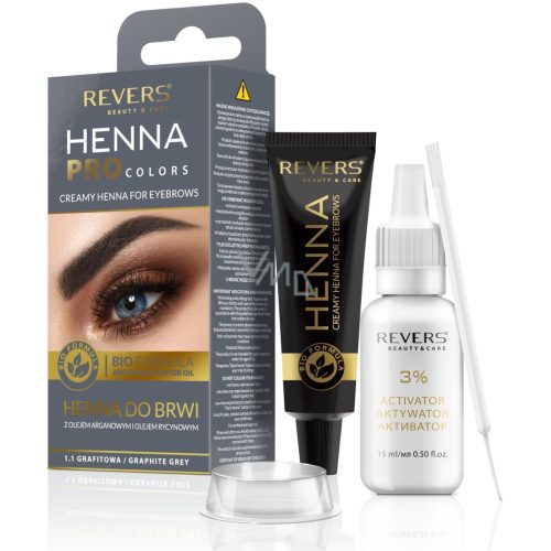 Revers Henna szem-pilla f.szürke