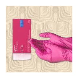 Nitril magenta kesztyű - 100db - méret M