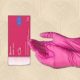 Nitril magenta kesztyű - 100db - méret M
