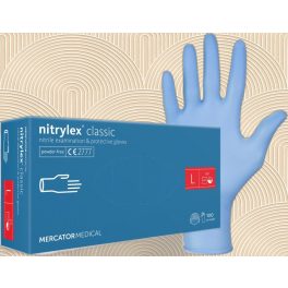 Kék nitril kesztyűk 100 darabos csomagban