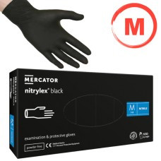 Kesztyű nitril fekete 100dbM