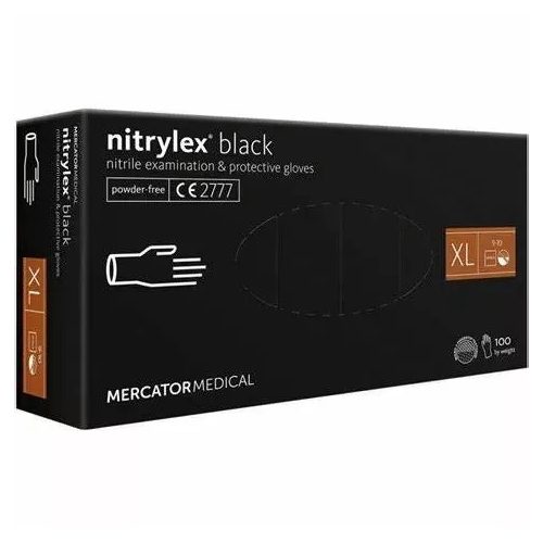 Fekete nitril kesztyű XL méretben