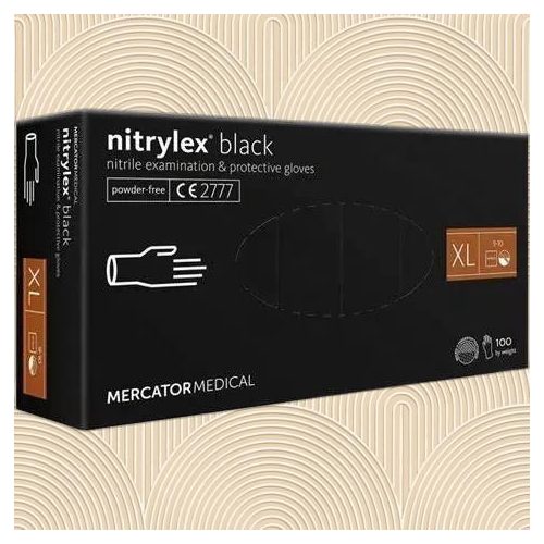Fekete nitril kesztyű XL méretben