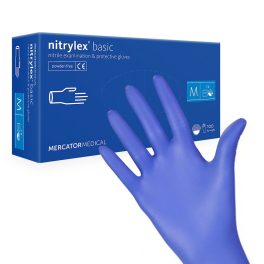Mercator nitril kesztyű kék M 100 darab