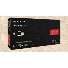Mercator nitril gumikesz.L fekete kesztyű