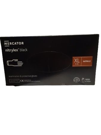 Kesztyű nitril fekete L 100db