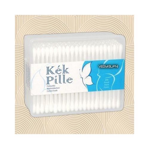 Kék pille fültisztitó 200db - fültisztító pálcikák
