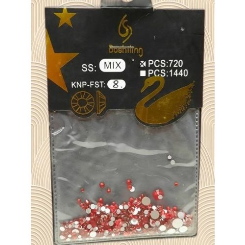 Körömkő strassz 720db mix - Műköröm díszítő készlet