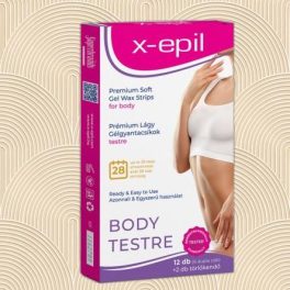 x-Epil gyantacsík testre 12DB - Otthoni szőrtelenítés