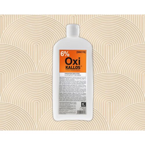Kallos Oxi 6% 1L - Professzionális hajfesték-oxidáló krém