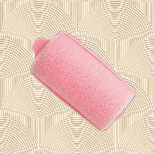 Hajcsav.szivacs rózsaszínű hajcsavarók