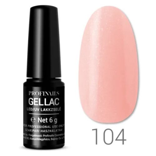 Profinails gel lac 6g 104 - Csillogó ezüst színű gél lakk