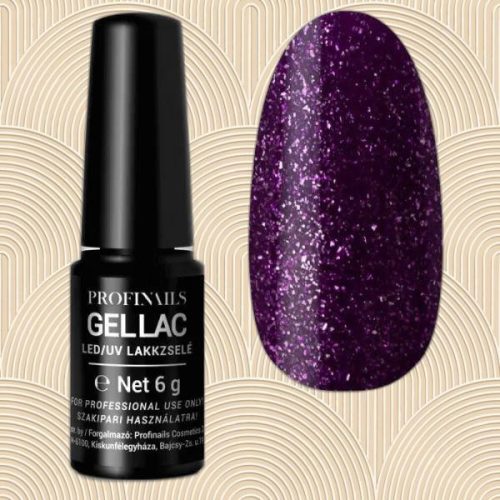 Profinails gel lac 6g G-10 arany metálos műkörömzselé