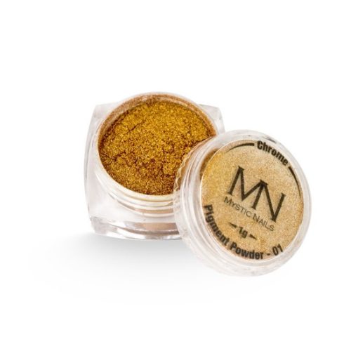 MN Chrome Pigment Por 01 arany - arany hajfesték pigment por