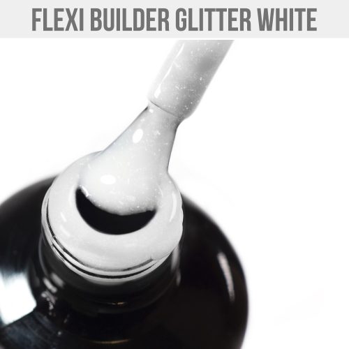 MN Flexi Builder Glitter White 12ml műkörömépítő anyag