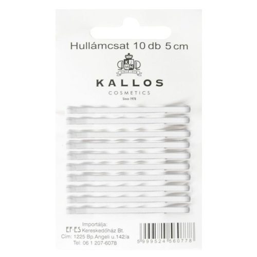 Kallos hullámcsat fehér 5cm - 10db
