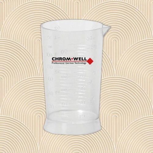 Chromwell Mérőpohár 100ml Átlátszó - fodrászati és műkörmös termék