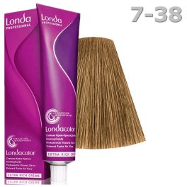 Londa color hajfesték 7/38 - intenzív aranybarna árnyalat