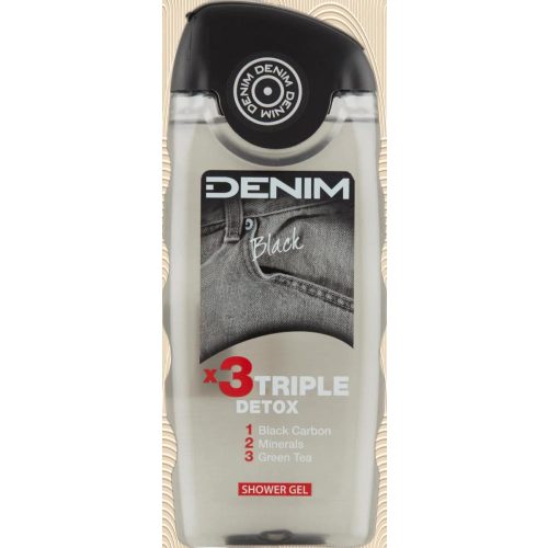 Denim tusfürdő black 250 ml - férfi tusfürdő elegáns fekete palackban