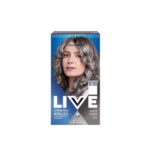 Live color U72 Füstös ezüst hajfesték