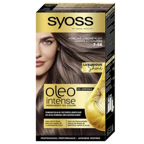 Syoss oleo hajfesték 7/56 - mélyvörös árnyalatok